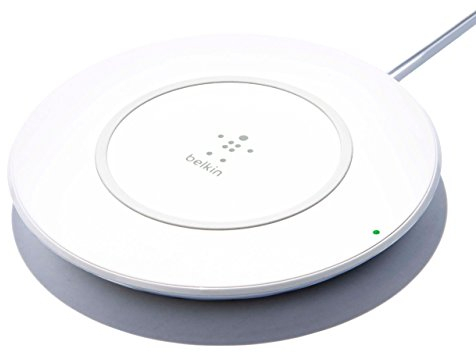 Belkin - Plaque de Charge sans Fil Certifiée Qi pour iPhone 8 / iPhone 8 Plus / iPhone X et Autres Appareils Qi Compatibles (prise UK)