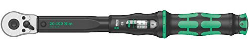 Wera 05075621001 Clé dynamométrique à cliquet Click-Torque C 2, 1/2, 20-100 Nm Vert