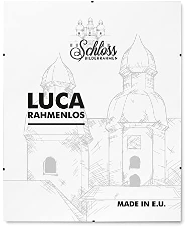 Schloss BILDERRAHMEN Luca rahmenlos 40x60 cm, rahmenloser Bildhalter