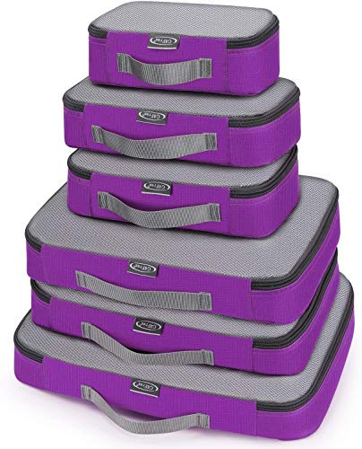 G4Free 3 piezas, 4 piezas/6 piezas/7 piezas/9 cubos de embalaje, organizador de maleta, bolsas de embalaje, organizador de equipaje, juego de valor para almacenamiento de viaje en casa