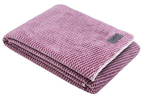 LOOKS BY WOLFGANG JOOP Kuscheldecke 150x200 cm, Decke lila, hochwertige und kuschelweiche Baumwollmischung