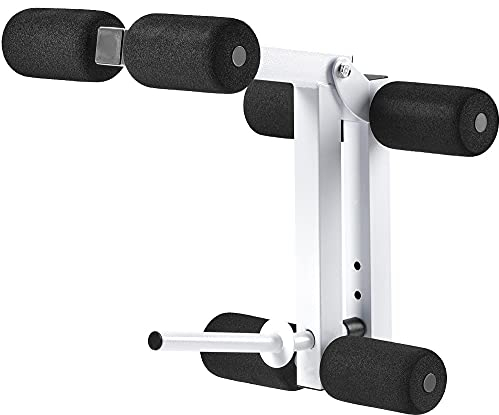 Bad Company optionales Zubehör für die Hantelbank BCA-49 I Beinstrecker und -beuger für die mehrfach verstellbare Trainingsbank in verschiedenen Farben (Weiß)