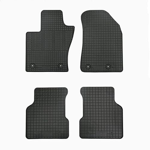 edecor Gummifussmatten Automatten Gummimatten Gummi Fußmatten Satz Set für Jeep Compass II ab Bj. 2017