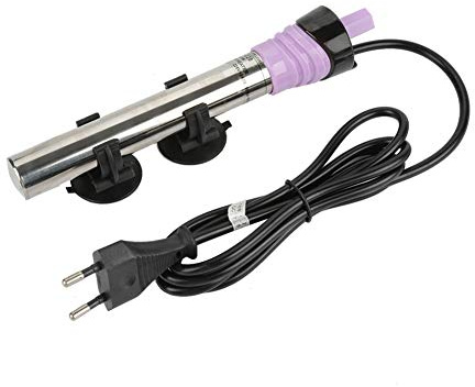 lyrlody Aquarienheizer, Mini Heizstab mit Saugnapf Aquarium Heizstab, für Aquarien, Edelstahl, 220V(100W)