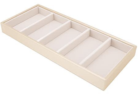 Porta Occhiali Multiplo, Vassoio Per Esposizione Occhiali, 5 Griglie Organizer Occhiali Da Sole Cassetto, Scatola Per Occhiali Per Gioielli Vassoio Per Organizzatore Vetrina Per Occhiali(beige)