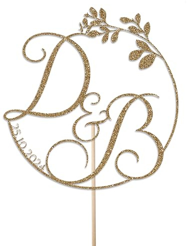 KreateSquare Personalised Cake Topper, Custom Name Party Cake Decoration