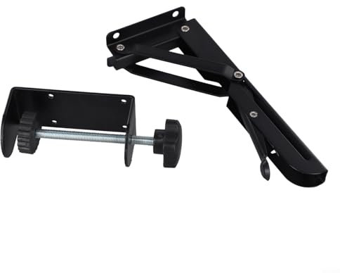 No Drill Space Saving Adjustable Shelf Support Bracket for Organizing Cluttered Areas