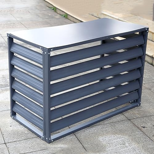 Copertura del condizionatore d'aria in alluminio con divisore spaziale Louvered Protezione dell'unità CA esterna Design indipendente Copertura della pompa di calore Dimensioni 1.5P Uso quattro