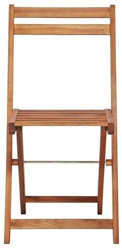 Eleganz Lot de 2 chaises de bistrot d'extérieur en bois massif d'acacia traité à l'huile - Meubles de jardin durables pour terrasse, balcon et jardin