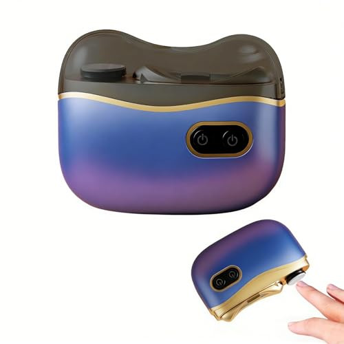 Coupe-ongles électrique et polisseur 2-en-1, Manucure automatique avec lumière LED, Rechargeable par USB, 2 vitesses，Entretien Pédicure Multifonction Hygiénique