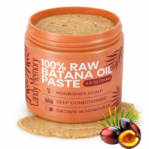 Raw Batana Oil Paste - Solid Batana Hair Oil - Nourishing Hair Strengthener oil for Women & Men Improving hair Texture & Shine, Dry Scalp, Frizz & Split Ends, Pre-Wash Care for Curly & Straight Hair