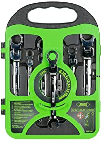 JBM 53017 llave de carraca 8,10,11,13,14,17,19 mm Acero inoxidable
