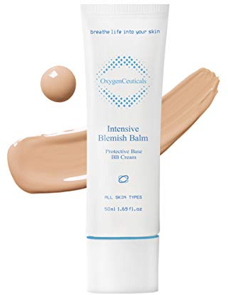 OxygenCeuticals Intensive Blemish Balm – Multi-Action BB Cream of Korean cosmetics with Adenosine Natural Semi-Sheer Coverage for Redness & Blemished Skin. 1.69 fl.oz (50ml)
