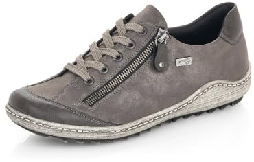 Remonte Femme Chaussures à Lacets R1402, Dame Chaussures de Sport lacées,Semelle intérieure Amovible,Hydrofuge,remonteTEX,Grau,38 EU / 5 UK