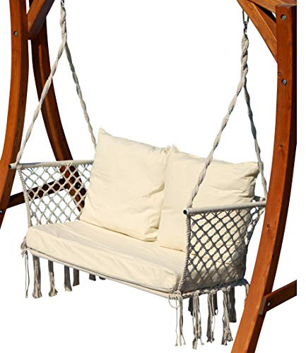 ASS Waikiki Design Hängebank 2 Sitzer mit extrem gemütlichen Kissen ohne Holzgestell