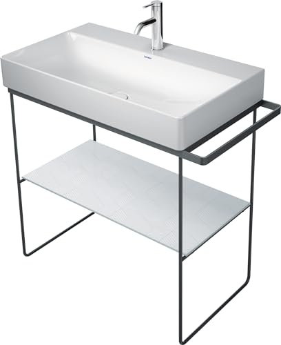 Duravit DuraSquare console en métal 86,5x45,1cm, pour lavabo 235380, sur pied, 0031114600, Couleur: Noir Mat