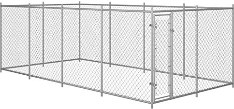 vidaXL Outdoor Hundezwinger 8x4x2m Hundekäfig Hundehaus Hundehütte Zwinger