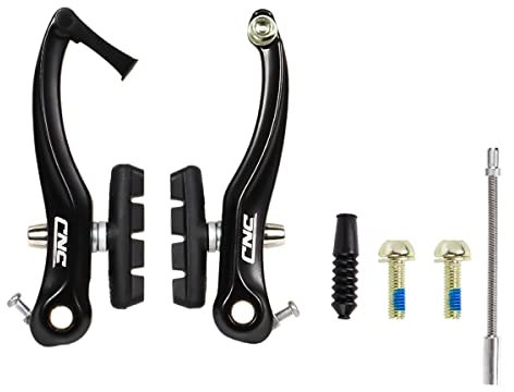 CNC Freni V-Brake per Bicicletta, Kit Freno V Brake,Set Freni Bici a V Rim Anteriore/Posteriore per MTB/BMX/Gravel/City Bike,Braccio Lungo 110mm,1 Paio