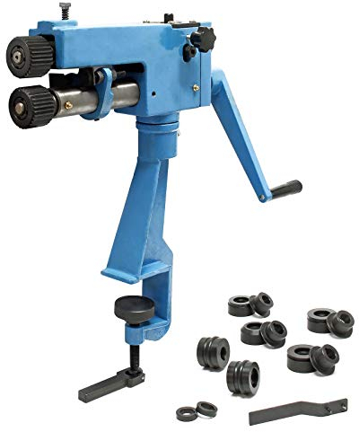 Bordatrice manuale da banco per materiale fino a 0,8mm profondità lavoro 177mm