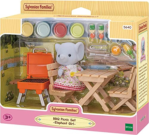 Sylvanian Families BBQ Picnic Set -Elephant Girl-dollhouse playsets 5640