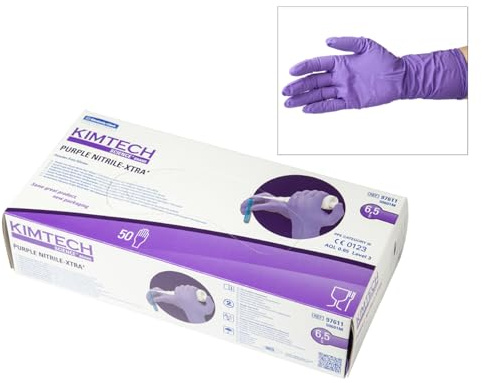 Kimtech Science Violet Gants en Nitrile, X-grande, Lot de 50