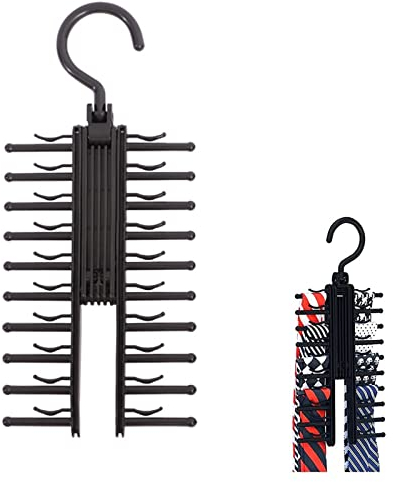 Verstellbarer Krawattenhalter, Verstellbarer Tie Rack, X Krawattenhalter mit Rutschfestem Clip, für Krawatten, Schals Mehr, 1 Stücke
