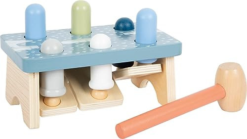 small Foot Klopfspiel „Arctic“ aus FSC® 100%-zertifiziertem Holz, Klopfbank für Kinder, Motorikspiel ab 1 Jahr, 12448
