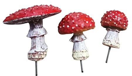 Herbstdeko für Garten Micro Decor Dark In Garden Accessoires Statue Desktop Outdoor Herbst Dekoration (X-A-Red, One Size)