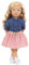 Our Generation Emily Girl Doll – 18-inch Party Planner Doll with Cute Pink Dress, Fashionable Denim Top, Huggable Soft Body, Stylish Glasses, For Ages 3+