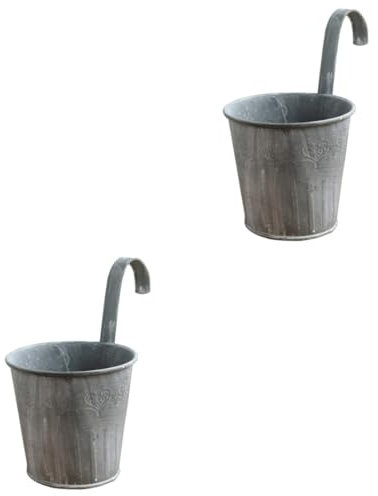 SUPVOX 4pezzi Fioriere Appese Ferro Creativo Vasi Decorativi Per Giardino e Casa Per Muri e Balconi Anticato Versatili Come Portapenne e Contenitori