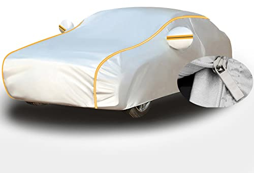 Autoabdeckung Passend für V-W ID.5 2021- Coupe,SUV wasserdichte Autoplane Mit Reißverschlusstür Für Schnee, Regen, Allwetterschutz Wetterfeste Auto Abdeckplane