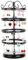 5 Niveles 110 Pares Soporte Para Joyas, Organizador De Pendientes, Soporte Para Pendientes, Organizador De Joyas De Metal Para Pendientes, Para Collares, Anillos, Pendientes, Pulseras(Negro)
