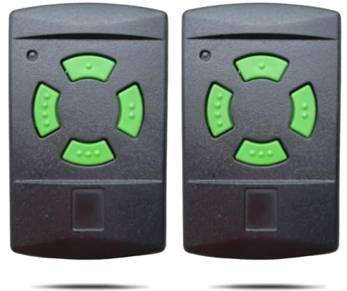26,995 MHz, apertura per porta del garage, telecomando compatibile con 26 MHz, 26,9 MHz, Hormann HSM2, HSM4, HS1, HS2, HS4, HSE2, HSZ1, HSZ2, HSP4, 2 pezzi