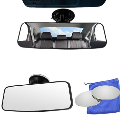 4 PCS Rear View Mirror for Driving Test Blue Wipe Towel for Cars Mirrors(200x60mm) Driving Instructor Mirror Driving Test MirRor for Examiner,Interior Mirrors for Driving Test Car Rear View Mirroring