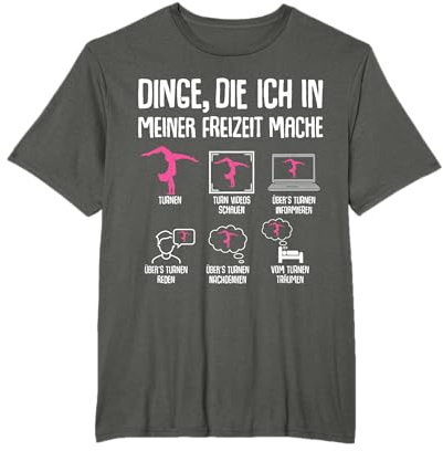 Turnerin Turnen Gymnastik Mädchen Damen Turn T-Shirt
