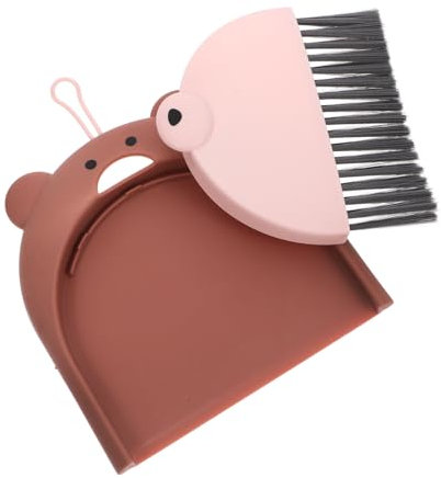 JEWEDECO Mini Broom and Dustpan Set Handheld Brush Dustpan for Boys and Girls Home Toy Cleaning Small