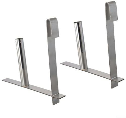 HpLive 2 Pack Privacy Screen Strip Installation Aid, Double Hook Design for Effortless Fence Mounting, Metal Scroll Assistant for Quick Setup