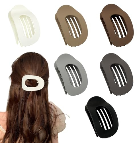 Marron Pinces à Cheveux pour Femmes,pour Cheveux Épais & Fins, Élégantes Hair Clip pour Tous les Jours, Sport, Conduite