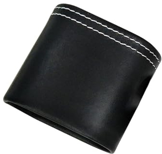 HoveeLuty Würfelbecher, 2, 8 x 1, 4 Zoll, doppellagiger, leiser Würfelbecher aus Leder, tragbarer Würfel-Stapelbecher für Bar, KTV, Poker, Liars, Würfel, Partyspiele, Set, Stapelb