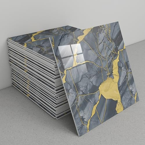 30 Stück Marmorfliesen-Aufkleber for Bad und Küche, wasserfeste Vinyl-Selbstklebefliesen, Spritzschutzfliesen, abziehbare und aufklebbare Wandfliesen for die Heimdekoration(C2)