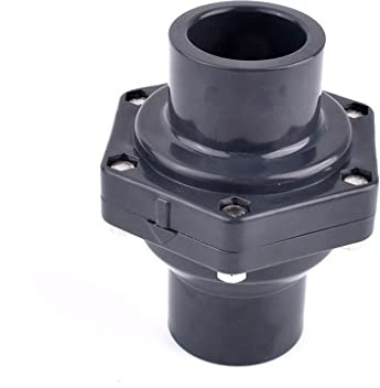 Vanne à bille en PVC, raccord de vanne Clapet anti-retour en PVC-U, for tuyau d'évacuation des eaux usées, pompe à eau, anti-refoulement, anti-odeurs, connecteur de clapet(ID 40mm)