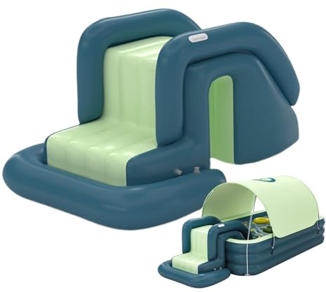 Toboggan Aquatique pour Piscine - Toboggan Aquatique Gonflable | Activité d'été dans Le Jardin, tobogan Flottant extérieur Durable | pour Adultes Fêtes d' Jardin Pelouse Événements de Vacances