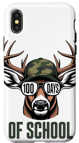Casquette Camouflage Bois Sanglier of School Humour Chasseur Coque pour iPhone X/XS