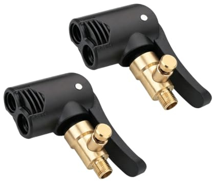 2 Adaptateurs Valve Velo Laiton, Embout Gonfleur Quotidien | compatibilite valves standard, raccord facile, matiere robuste , utilisation prolongee sans fuite, usage prolonge