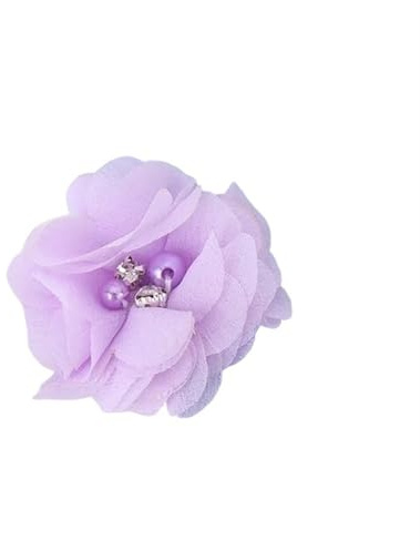 Chiffon Blommor 10 st Chiffong Blomma Chiffong Håraccessoarer Gör-det-själv Bukett Blomdekorationer(2)