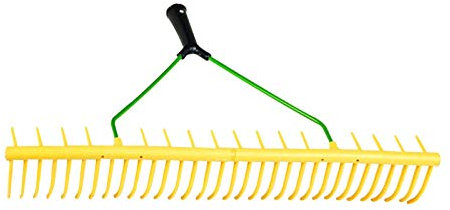 PDL – Pegdev - Professional Polypropylene Landscape Rake Head for Leaf, Grass, Soil, and Lawn Maintenance - (32 Tooth HEAD ONLY)