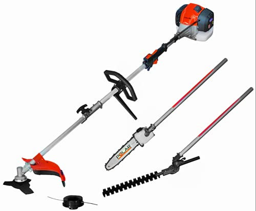 Desbrozadora Polar 2 tiempos 42,7 cc – Potencia 1,7 hp – diámetro de corte 440 mm con cabezal de nylon y 255 con disco de corte de acero