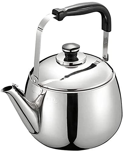 ZHANGDONG Bouilloire INOX Bouilloire sifflante Théière en Fonte Bouilloire en Acier Inoxydable avec Bouilloire à thé à ébullition Rapide, Bouilloire à sifflet en métal. pour la Maison e