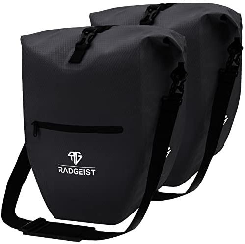 RADGEIST Fahrradtasche für Gepäckträger - Tasche für Fahrrad Gepäckträger - Gepäckträgertasche wasserdicht & Umhängetasche - Radtasche mit Reflektoren