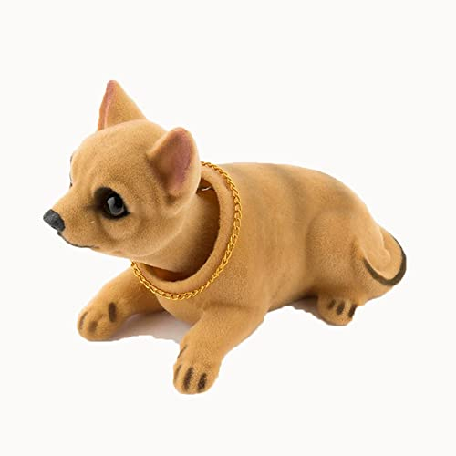 JAWSEU Bobbing Head Wackeldackel Ornaments, Auto-Dekoration Wackelkopf-Ornament Hund, Schüttelt den Kopf Hundedekoration Deko Figur, Mini Wackelkopf Spielzeug Für Auto-Dekoration